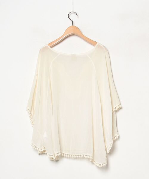 「LIMITLESS LUXURY」 レース7分袖ブラウス - ベージュ レディース_画像2