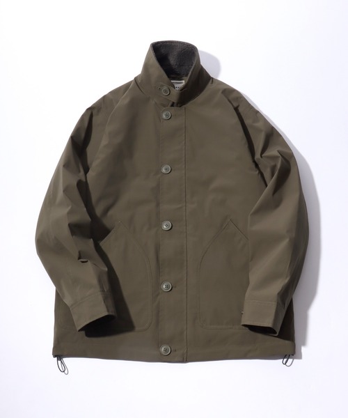 カバーオール N-1 撥水・防風・ストレッチ 襟ボアデッキジャケット