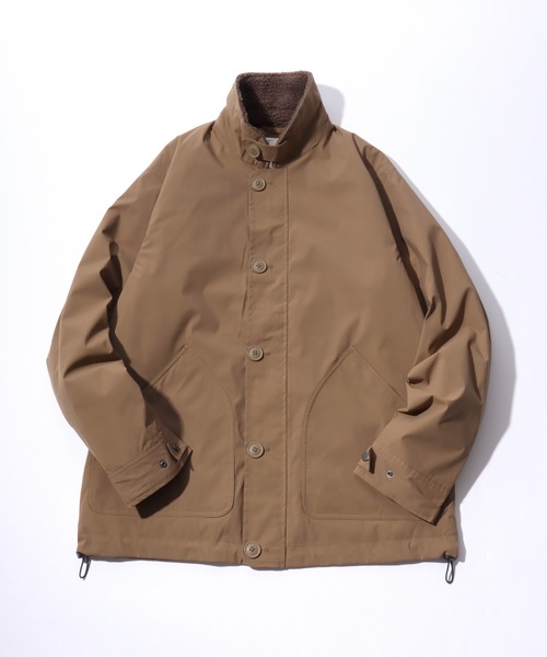 カバーオール N-1 撥水・防風・ストレッチ 襟ボアデッキジャケット