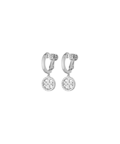 TORY BURCH（トリーバーチ） イヤリング アイコン パヴェ ハギーフープ