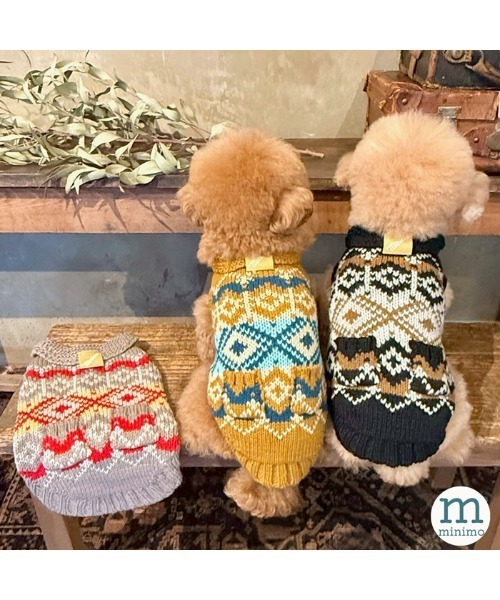 TONE（トネ） 犬 服 「minimo」オルテガニットジャケット/犬服(ドッグ