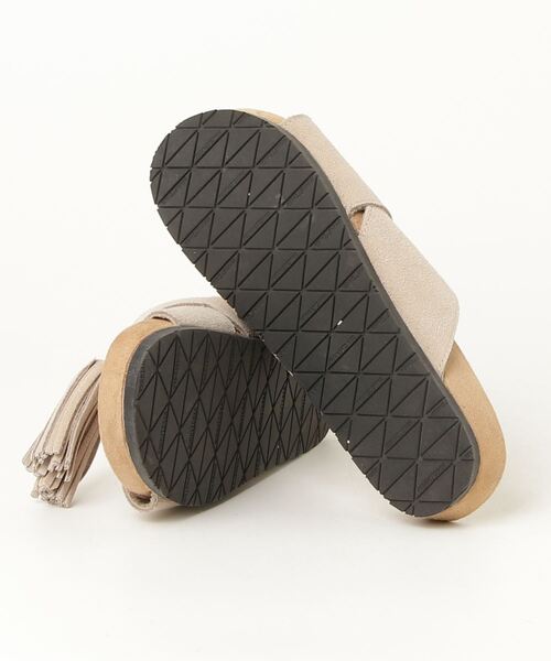 「MELROSE claire」 フラットサンダル 3 ベージュ レディース_画像3