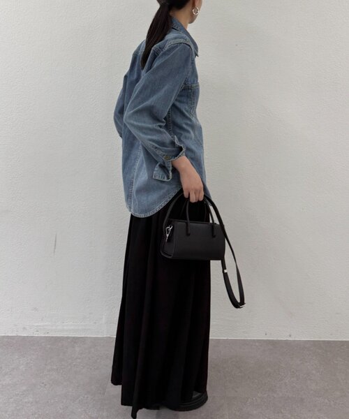 ラウンジドレス　デニムシャツ Loungedress（ラウンジドレス） ブラウス シャツ 「20周年限定」デニム