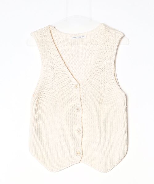 BEAUTY＆YOUTH UNITED ARROWS ニットベスト FREE オフホワイト