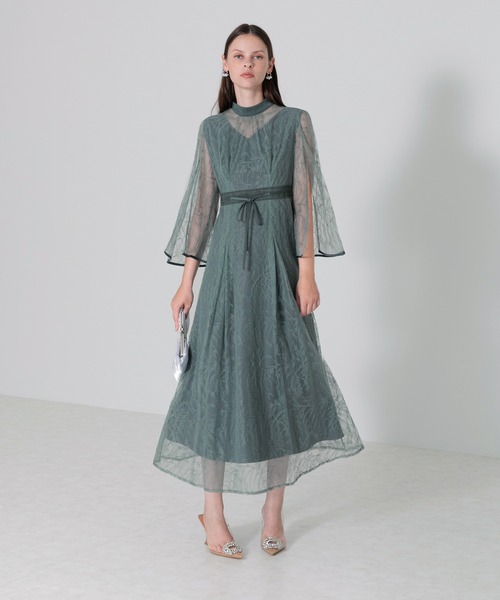 Leja（レジャ） ノースリーブワンピース MEDIUM グリーン レディース
