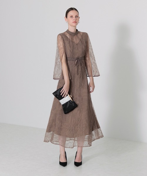 「Leja」 ノースリーブワンピース MEDIUM グリーン レディース_画像3