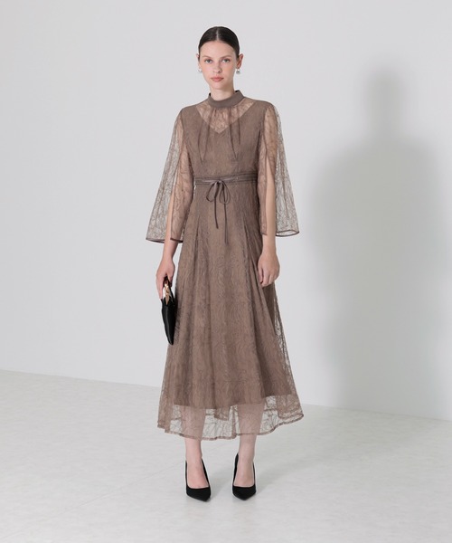 「Leja」 ノースリーブワンピース MEDIUM グリーン レディース_画像4