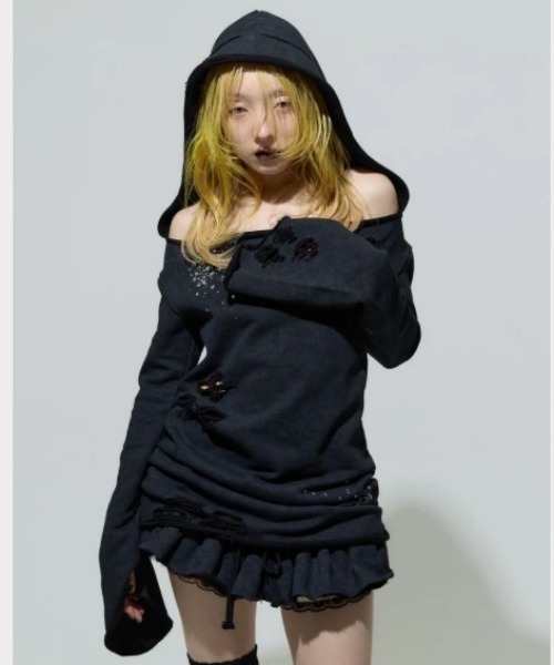 neith.（ネイス） ワンピース neith./ネイス/Love Veil Sweat Dress