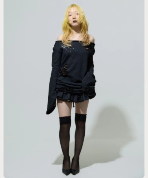 るんneith レース ワンピース neith.（ネイス） ワンピース neith./ネイス/Love Veil Sweat Dress