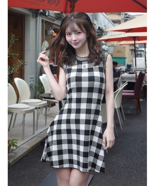 Darichダーリッチ ノースリーブ ミニワンピース フロッキードットノースリミニワンピース – Darich (ダーリッチ)