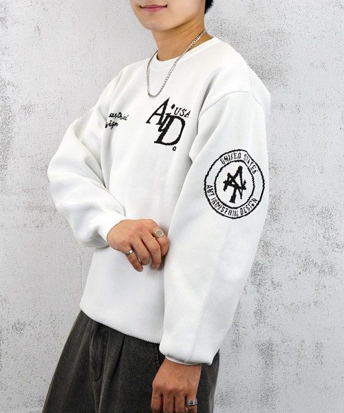 セーター ニット 映える主役級トップス アートデザイン ボリューム袖