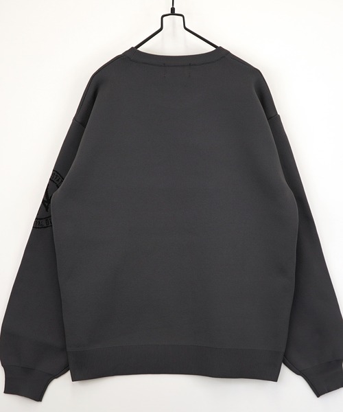 セーター ニット グラフィックデザイン ボリューム袖 メンズ