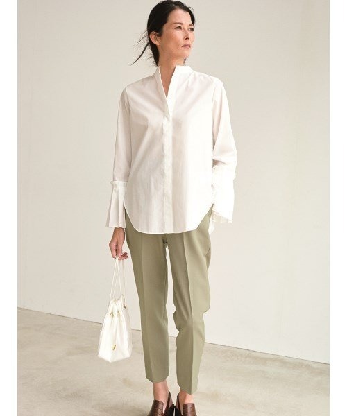 「styling/」 長袖ブラウス FREE ブルー レディース_画像4