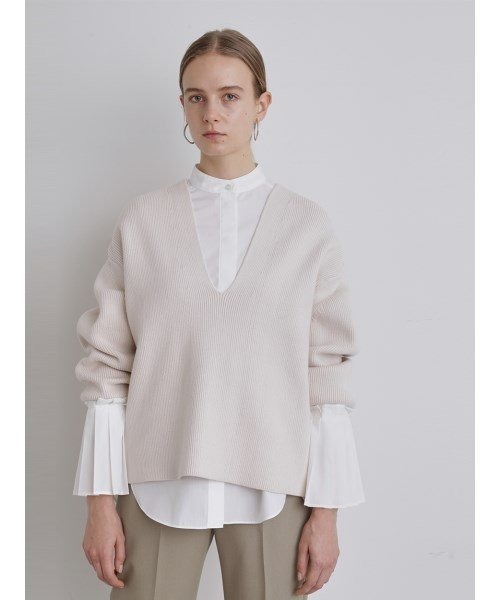 「styling/」 長袖ブラウス FREE ブルー レディース_画像6