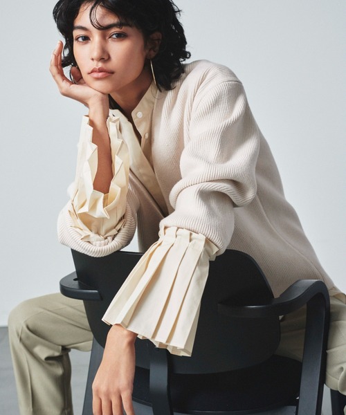 「styling/」 長袖ブラウス FREE ブルー レディース_画像8