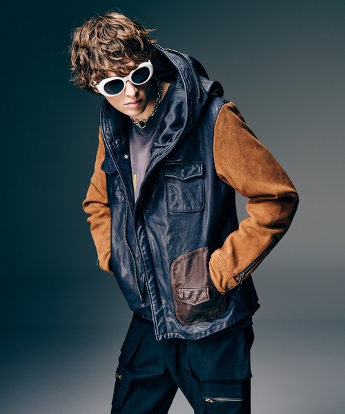 glamb（グラム） 革ジャン ライダース Carol Rosso Riders Jacket