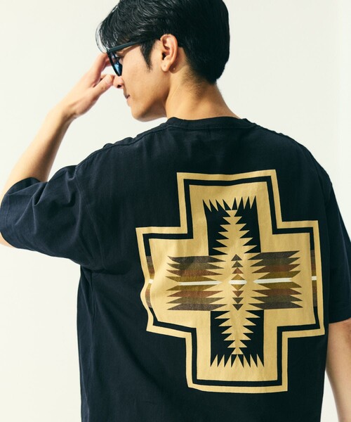 「PENDLETON」 半袖Tシャツ LARGE ライトグレー メンズ_画像2