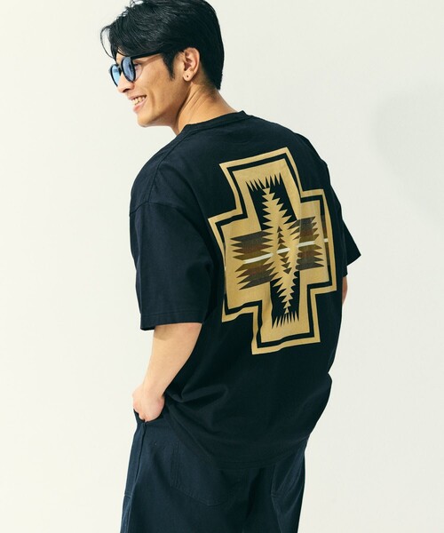 「PENDLETON」 半袖Tシャツ LARGE ライトグレー メンズ_画像4