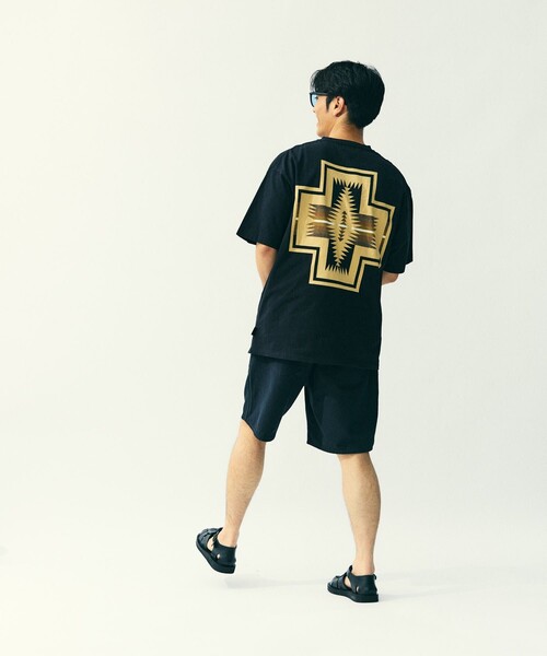 「PENDLETON」 半袖Tシャツ LARGE ライトグレー メンズ_画像5