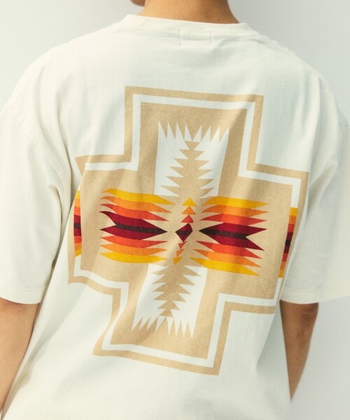 「PENDLETON」 半袖Tシャツ LARGE ライトグレー メンズ_画像8