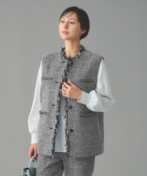 UNITED ARROWS（ユナイテッドアローズ） ベスト ジレ 2トーン ツイード