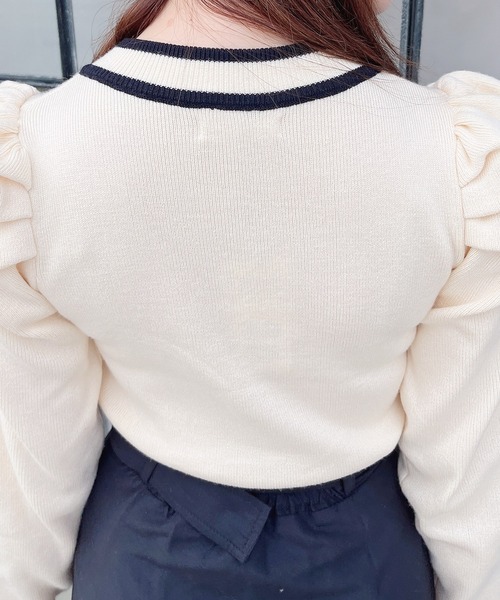 「MIIA」 長袖ニット FREE ブラック レディース_画像7