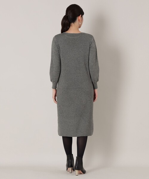 「EPOCA THE SHOP」 ニットワンピース 38 グレー系その他2 レディース_画像3
