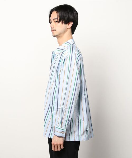 「AlexanderLeeChang」 長袖シャツ 2 スカイブルー メンズ_画像2