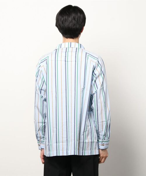 「AlexanderLeeChang」 長袖シャツ 2 スカイブルー メンズ_画像3