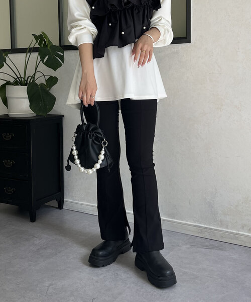 「prose verse」 パンツ LARGE ブラック レディース_画像9