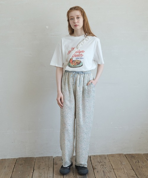 「Crisp」 イージーパンツ FREE ブルー レディース_画像2