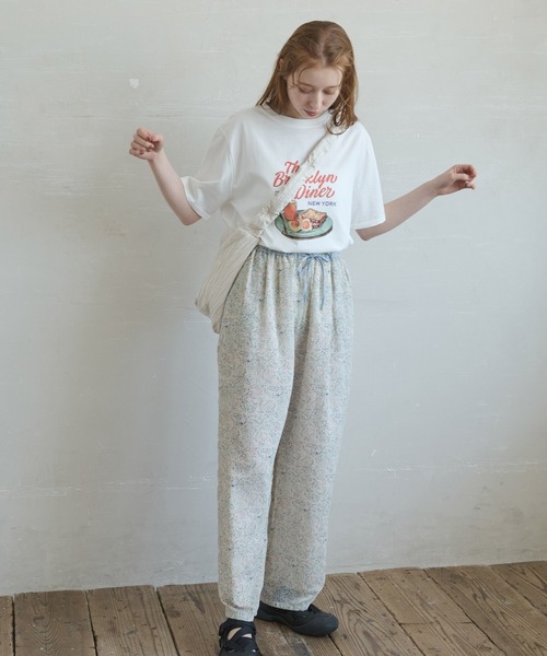 「Crisp」 イージーパンツ FREE ブルー レディース_画像3