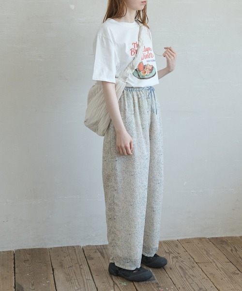 「Crisp」 イージーパンツ FREE ブルー レディース_画像4