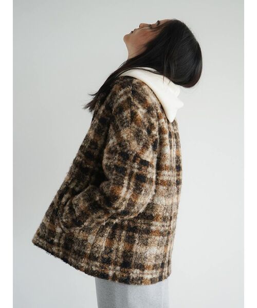 FIKA.（フィーカ） コート アウター Checked double-breasted coat 