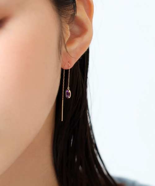 「Lilas」 ピアス(両耳用) FREE ゴールド レディース_画像4