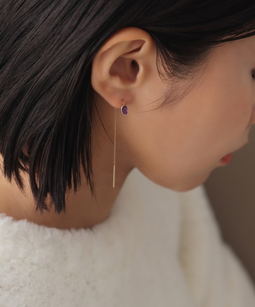 「Lilas」 ピアス(両耳用) FREE ゴールド レディース_画像5