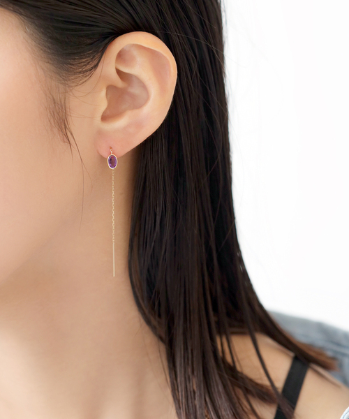 「Lilas」 ピアス(両耳用) FREE ゴールド レディース_画像6