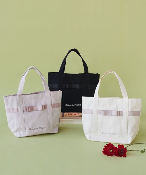 「Maison de FLEUR」 トートバッグ FREE アイボリー レディース_画像2