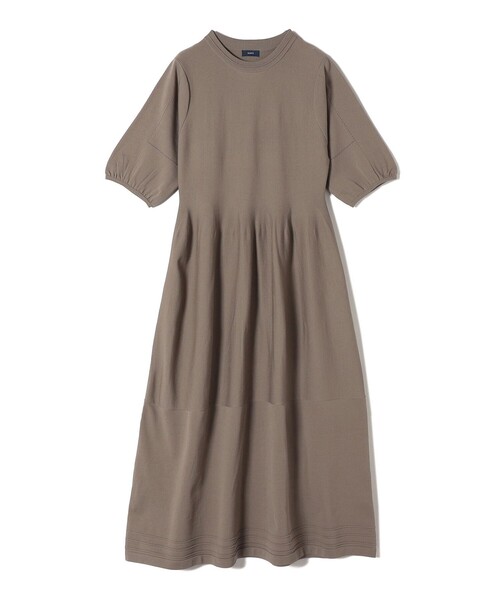 「SHIPS」 半袖ワンピース MEDIUM ベージュ レディースの画像