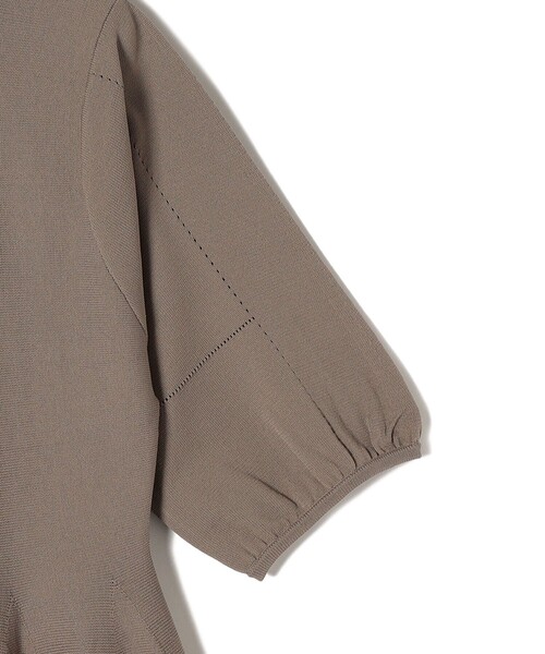 「SHIPS」 半袖ワンピース MEDIUM ベージュ レディースの画像