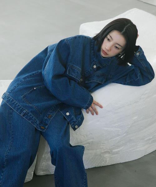 KBF（ケービーエフ） ブルゾン アウター ハイネックデニムブルゾン