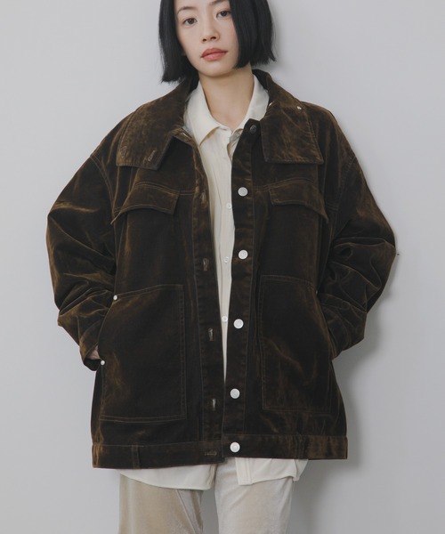 KBF（ケービーエフ） ブルゾン アウター ハイネックデニムブルゾン