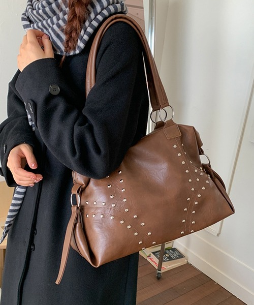 WEGO（ウィゴー） ショルダーバッグ バッグ Y2Kフェイクレザースタッズ