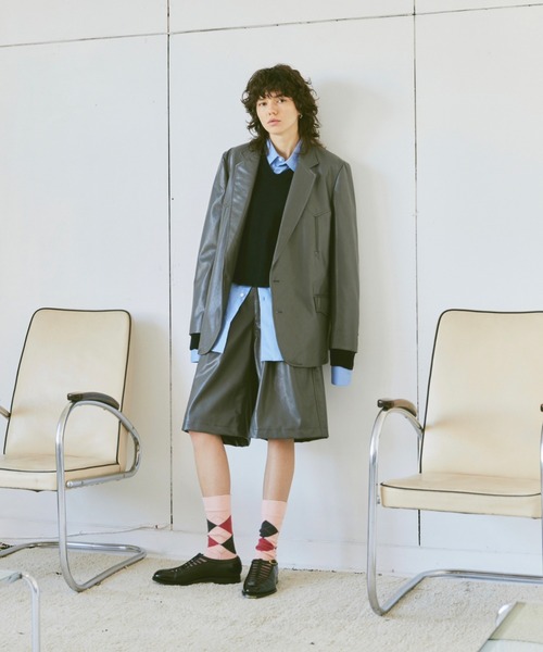 「soerte」 テーラードジャケット 2 アイボリー メンズ_画像4