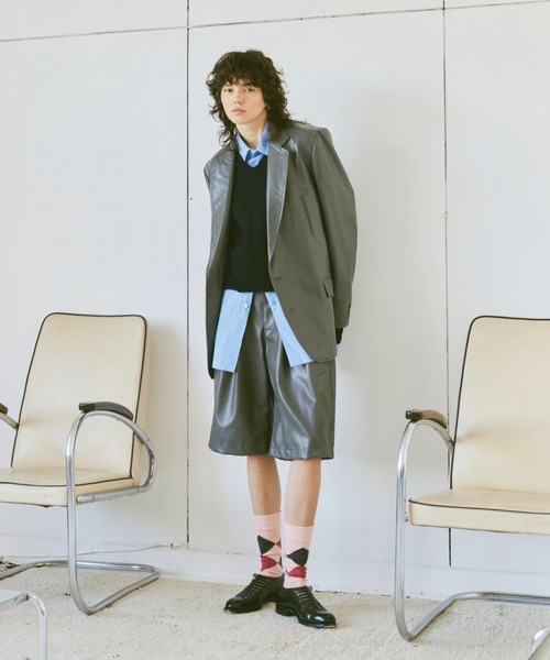 「soerte」 テーラードジャケット 2 アイボリー メンズ_画像5