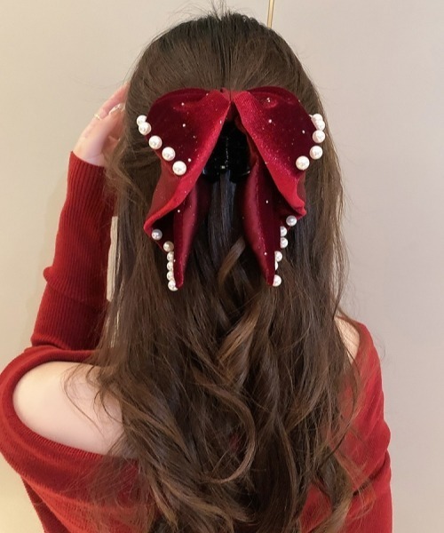 gossip!ロサンゼルス ヘアクリップ 「Y2Kガーリー」レトロパール