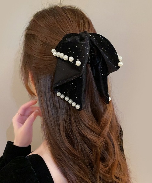 gossip!ロサンゼルス ヘアクリップ 「Y2Kガーリー」レトロパール