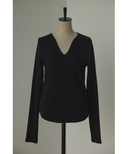 「BLACK BY MOUSSY」 長袖カットソー FREE ネイビー レディース_画像7