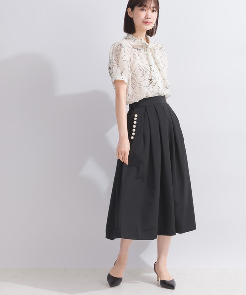 「PICCIN」 半袖ブラウス M サックスブルー レディース_画像7