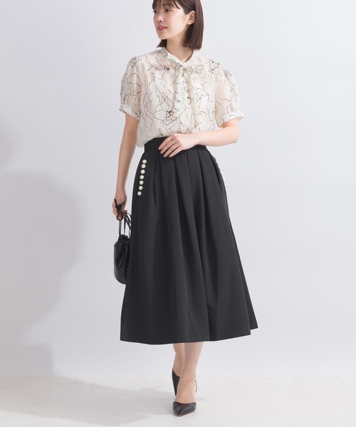 「PICCIN」 半袖ブラウス M サックスブルー レディース_画像8